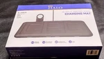 New Halo Universal Wireless 4-IN-1 Charging Mat With Apple Watch Holder Silver. Fixed Price $59.99.