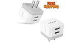 2PACK Usb Wall Charger Plug, Ailkin 2.4A Dual Port Adapter Power Cube Fast. Fixed Price $17.95.