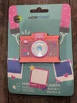 Mojipower Camera Battery Bank In Orange, Claire Exclusive, 2000MAH. Fixed Price $15.00.