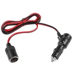 Riieyoca 12V 24V Car Cigarette Lighter Plug To Socket Black With Red Accents. Fixed Price $14.76.