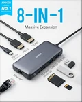 Anker Laptop Docking Station 8-IN-1 Usb-c Media Hub 4K Dual Hdmi Monitor 100W. Fixed Price $25.99.