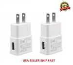 2-PACK 2AMP Usb Power Adapter Wall Charger For Universal Samsung Lg Iphone. Fixed Price $5.99.