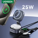 Ugreen 25W Magnetic QI2 Wireless Charger Stand 2-IN-1 Magsafe For Iphone Airpods. Fixed Price $89.99.