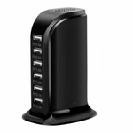 Instacharge 6 Port Usb Charger Rapid Charging Station Desktop Travel Hub-black. Fixed Price $16.99.