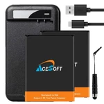 Long Lasting 2X 4670MAH Displaceable Acesoft Battery Wall Charger Lg V20 VS995. Fixed Price $73.26.