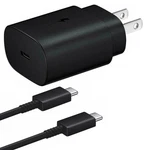 2-LOT Usb Fast Charger/ Cable 25W Pd Adapter For Samsung S25 S24 S23 S22 Black. Fixed Price $15.95.