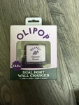 Olipop Dual Port Wall Charger 15.5W Usb-a Usb-c Purple Compact Design. Fixed Price $15.00.