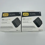 Otterbox 20W + 30W Wall Charger Usb-c Ports Black Shimmer X2. Fixed Price $19.88.
