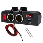 Amomd Multi-function 12 V Cigarette Lighter Socket Splitter Dual Female Power.... Fixed Price $35.29.