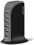 Aduro 40W 6-PORT Usb Desktop Charging Station Hub Wall Charger For Black/grey. Fixed Price $24.84.