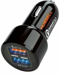 Hussell Dual Usba Car Charger Qc 3.0 Fast 2-PORT Smart Ic 12V Adapter New. Fixed Price $11.99.
