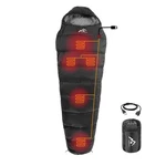 Mantuole Heated Sleeping Bag 5 Heating 90 Inches X 36", Mummy-black-usb. Fixed Price $99.46.
