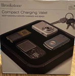 Brookstone Multi-device Charging Dock Station Valet Organizer New Open Box. Fixed Price $12.80.