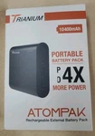 Trianium 10400MAH Portable Battery Pack Rechargeable External Nib. Fixed Price $18.00.