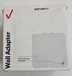 Verizon Fast Charger 45W Pd Pps Usb-c Wall Ac Adapter For Iphone, Samsung. Fixed Price $18.99.
