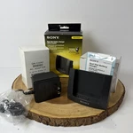 Sony QN-021BCD Dual Slot Battery Charger & QN-032AC Adapter Power Supply Oem New. Fixed Price $19.99.