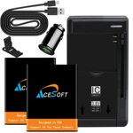 Brand New 2X 1950MAH Battery Usb/ac+car Charger For Alcatel Go Flip 4056W Usa. Fixed Price $51.76.
