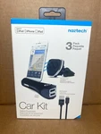Nazteh Car Kit Air Vent Mount, Charger, Mfi Certified Lightning Cable Blue. Fixed Price $19.99.