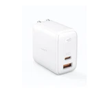 Usb Charger, Aukey Omnia 65W 2-PORT Fast For New Iphone/macbook Pro. Fixed Price $44.99.