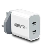 Uk For Travel, 40W PD4.0 Usb Charger Ireland Plug Adapter.... Fixed Price $14.76.
