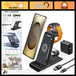 Wireless Charging Station For Galaxy S26/S25/S24/S23/NOTE20, Watch & Buds, Multi. Fixed Price $55.99.