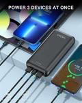 20,000MAH Portable Charger High-capacity Usb-c Power Bank (black). Fixed Price $19.96.
