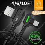 3PACK Mcdodo 90 Degree Braided Usb Charging Cable Data Charger For Iphone 14 13. Fixed Price $24.81.