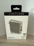 Limitless Powerpro Go Portable Silver Wall Charger 10000MAH 3-IN-1 New. Fixed Price $29.99.