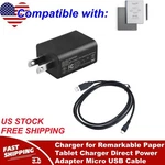 Charger For Remarkable Paper Tablet Direct Power Adapter Micro Usb Cable. Fixed Price $12.68.