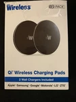Just Wireless 2PK 5W Qi Charging Pads (with Wall Adapters) - Black. Fixed Price $16.99.