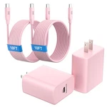 45W Usb Super Fast Charger 2-PACK W/ 2X 10FT Cable For Samsung S25 S24 S23 Pin. Fixed Price $35.98.