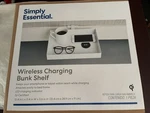Simply Essential Wireless Charging Bunk Shelf - White Open Box No Manual.. Fixed Price $15.00.