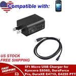 5FT Micro Usb Charger Kyocera E6560, Duraforce Pro, Duraxe E4710, E4255 Ptt. Fixed Price $12.68.