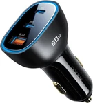 80W Usb Car Charger, 3-PORT Cigarette Lighter Adapter, Qc&pd Type. Fixed Price $35.25.