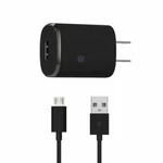 Just Wireless 1.0A/5W 1-PORT Usb-a Home Charger + 6' Tpu Micro Cable. Fixed Price $10.50.