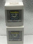 Heyday Artist Series Wall Charger 20W Usb-c + Usb-a Power Ports Pd New. Fixed Price $11.99.