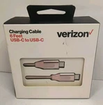 Original Sealed Verizon Pink 6FT Braided Usb-c Fast Charging Data Cable. Fixed Price $12.95.
