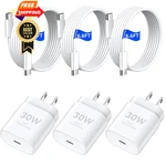 Iphone 17 16 15 Pro Max Charger Fast Charging, 30W 10FT+6.6FT, 3PACK White. Fixed Price $33.99.