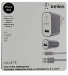 Belkin Mixit Metallic 2.4A Premium Charging Kit Wlightngusb Cable - Space Gray. Fixed Price $25.00.