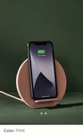Native Union Wireless Cellphone Charging Dock Rose Pink. Fixed Price $45.00.