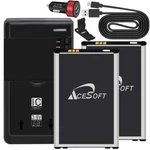 2X 3000MAH Grade A+ Battery Car Charger Cable Bracket F Kyocera Duratr E4750 Usa. Fixed Price $54.56.