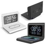 3IN1 Alarm Clock Wireless Charger Dock Temperature For Iphone 17 16 Samsung S25+. Fixed Price $19.99.