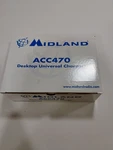 ACC470 Midland Fast 90 Min Desktop Universal Charger For 2 Way Radio. Fixed Price $24.99.