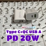 20W Dual Usb Type-c Wall Adapter Fast Charger Pd Power For Iphone/android Lot. Fixed Price $76.99.