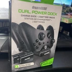 Dual Power Charge Dock With 2 Batteries For Xbox One Brand New. Fixed Price $7.00.