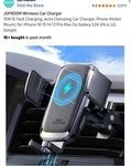 New Sealed Joyroom Wireless Car CHARGER15W Qi Fast Charging Auto Clamping. Fixed Price $14.99.