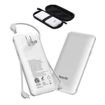 Lezchi Portable Power Bank, Ultra Slim 10000MAH 6.3*0.6*3 In, White. Fixed Price $53.78.