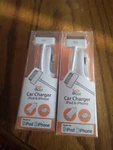 (2)TECH Go Car Charger 1POD Classic 1PHONE 4,4S,3GS,3G,IPOD Touch. Fixed Price $9.88.