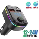 Car Charger Fm Transmitter Bluetooth 5.0 Pd Type-c Dual Usb Ambient Player Hands. Fixed Price $14.95.