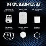 6-IN-1 Magnetic Wireless Charging & Audio Set 5000MAH Power Bank, Random Color. Fixed Price $19.99.